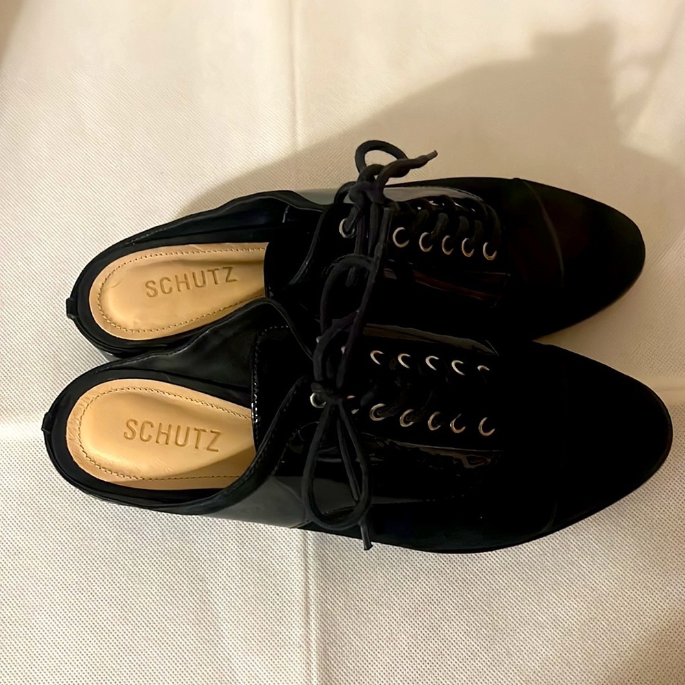 SCHUTZ. Suede Bkack Loafers. Size 8.5 NWOT - Picture 3 of 9